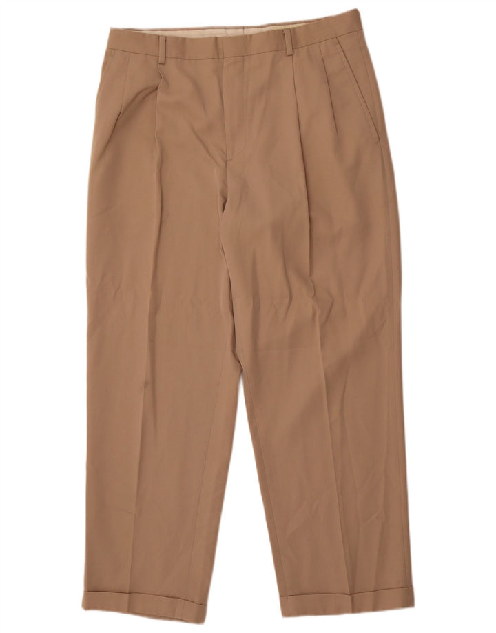 Eddie Bauer Herre Pegged Chino Bukser W36 L30 Beige Polyester