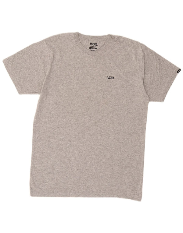 VANS Herre Classic Fit T-Shirt Top Medium Grey Bomuld
