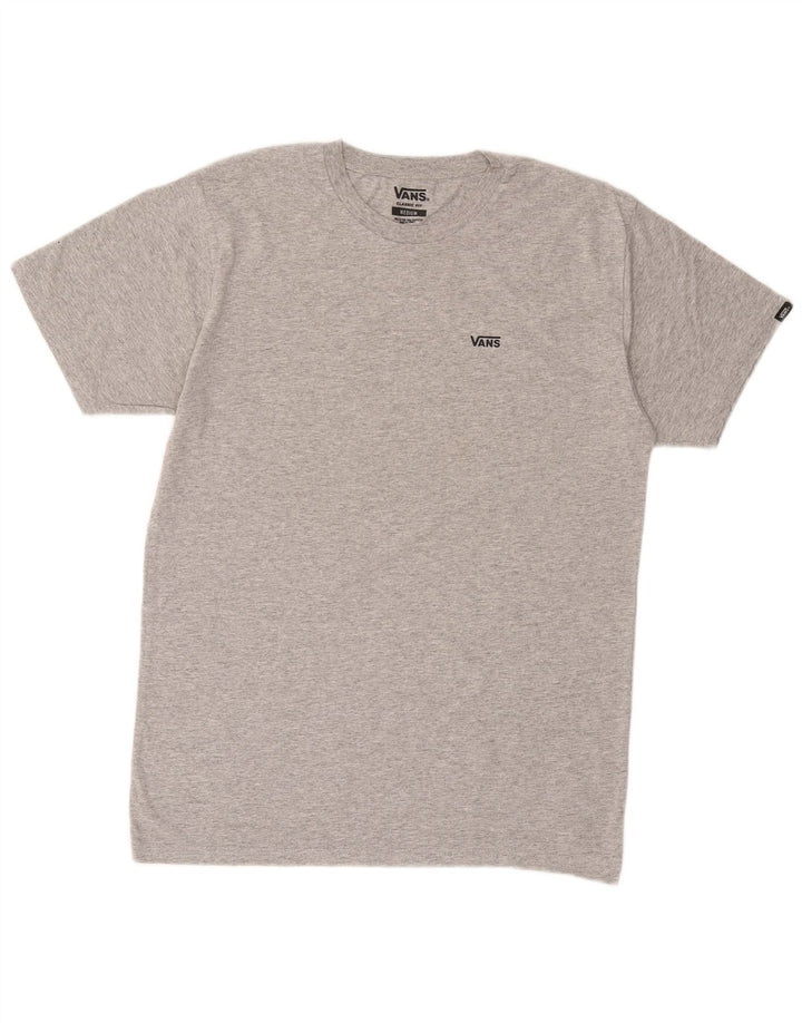 VANS Herre Classic Fit T-Shirt Top Medium Grey Bomuld
