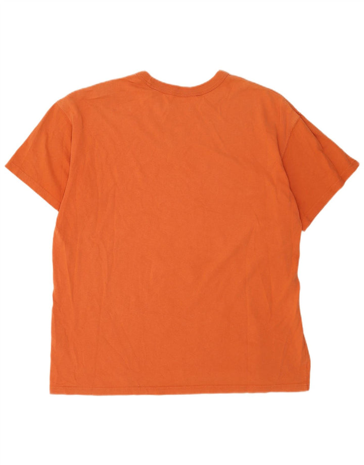 Nike Herre T-shirt Top XL Orange Bomuld