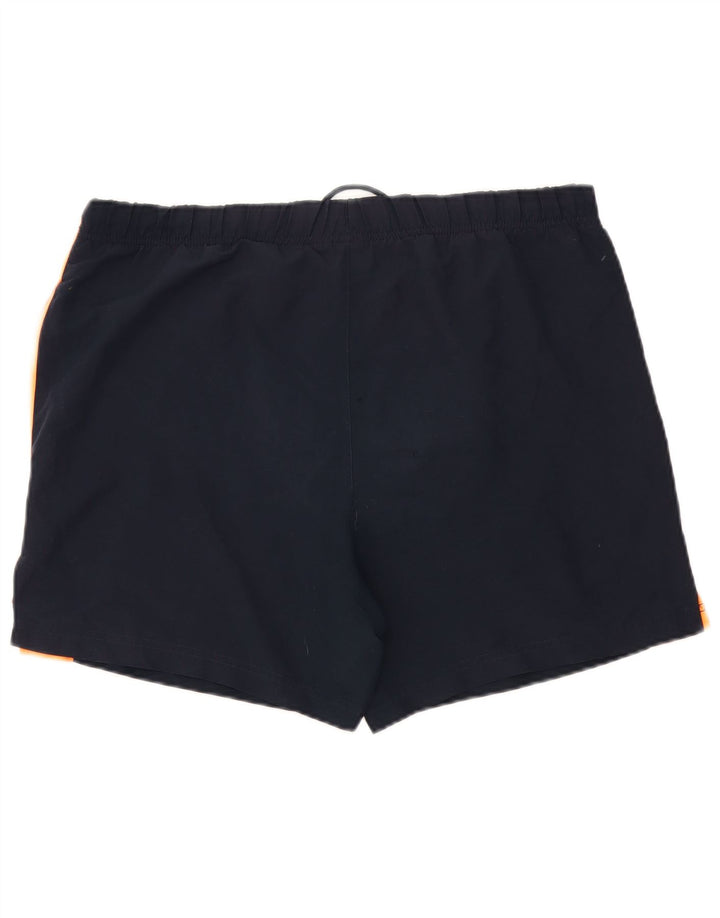 Nike grafiske sportsshorts til mænd, store marineblå colourblock polyester