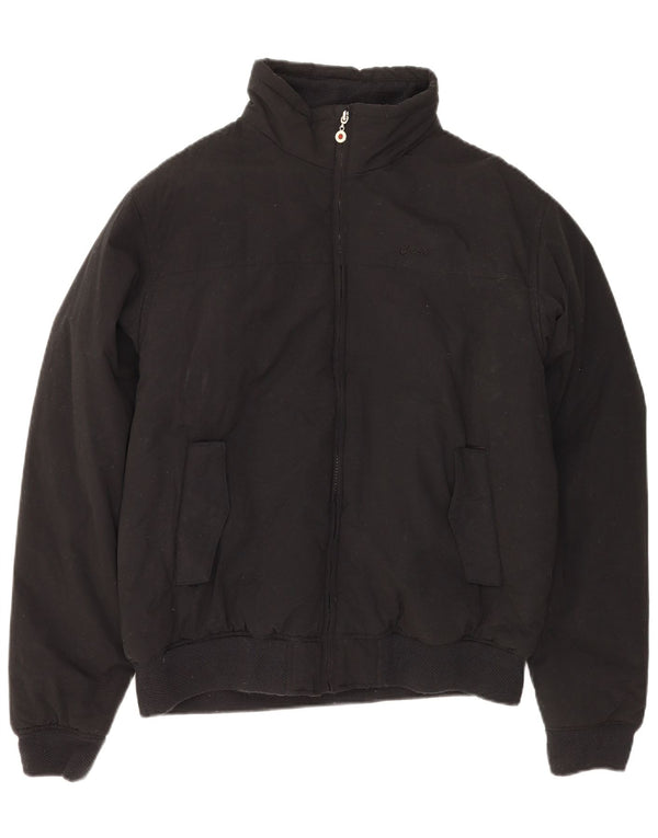 ASICS Herre Windbreaker Jacket UK 40 Large Black Cotton