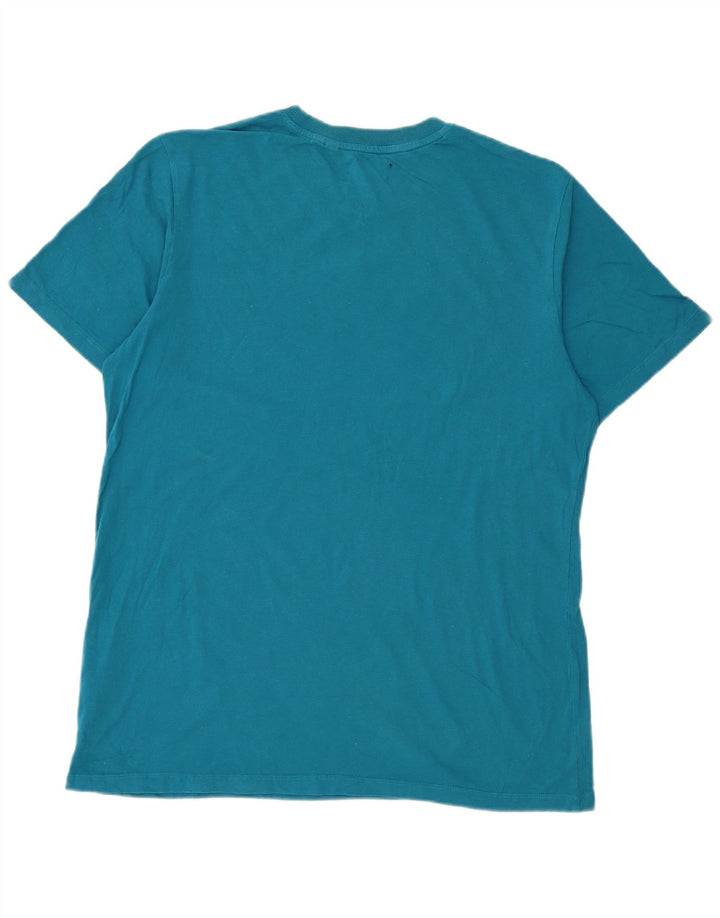 Superdry T-shirt top til kvinder Stor blå bomuld
