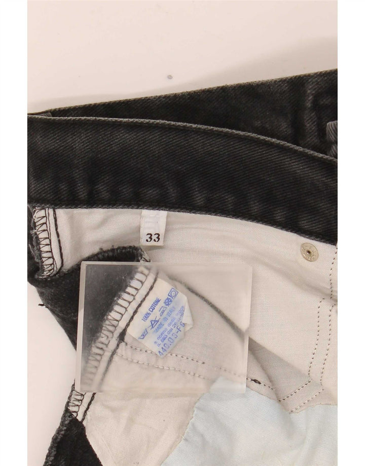 Levi's Straight Jeans til mænd W33 L34 Sort bomuld