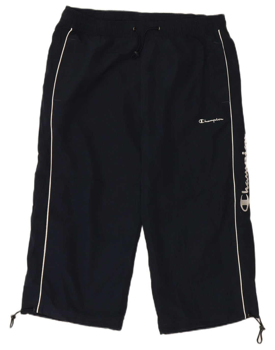 CHAMPION Mens Graphic Bermuda Sport Shorts Medium  Navy Blue Polyester