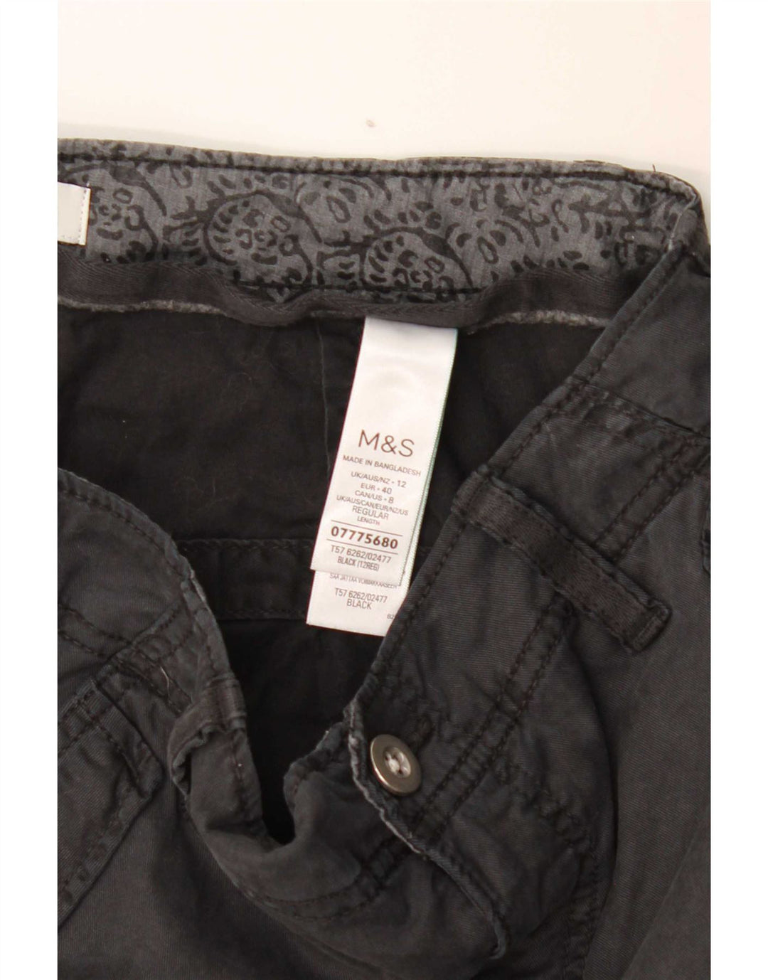 Marks & Spencer Joggers Cargo Bukser til kvinder UK 12 Medium W30 L29 Grå