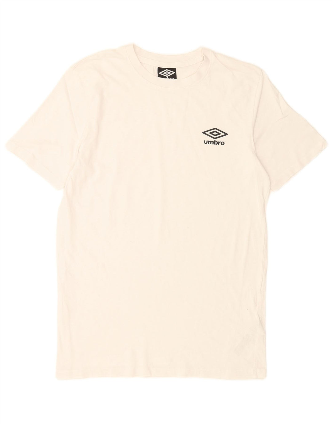 Umbro Herre T-Shirt Top Lille Hvid Bomuld