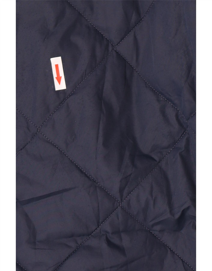 Marks & Spencer Herre quiltet jakke UK 38 Medium Navy Blue Polyester