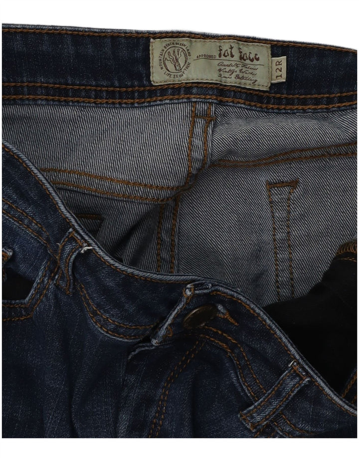 FAT FACE Kvinder Cropped Jeans UK 12 Medium W32 L24 Blå Bomuld