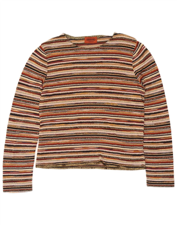 Missoni Damebluse Top UK 12 Medium Flerfarvet Stribet