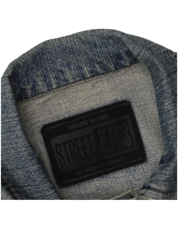 VINTAGE Dame denimjakke UK 12 Medium Blue