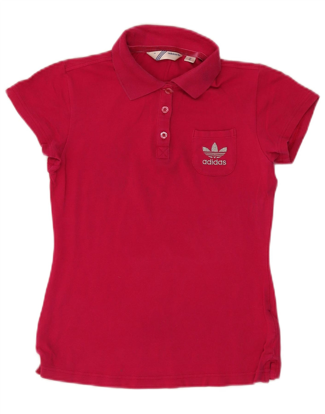 Adidas Dame poloshirt EU 36 Small Pink Bomuld