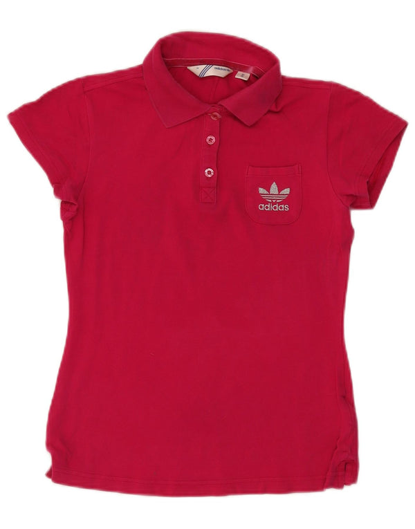 Adidas Dame poloshirt EU 36 Small Pink Bomuld