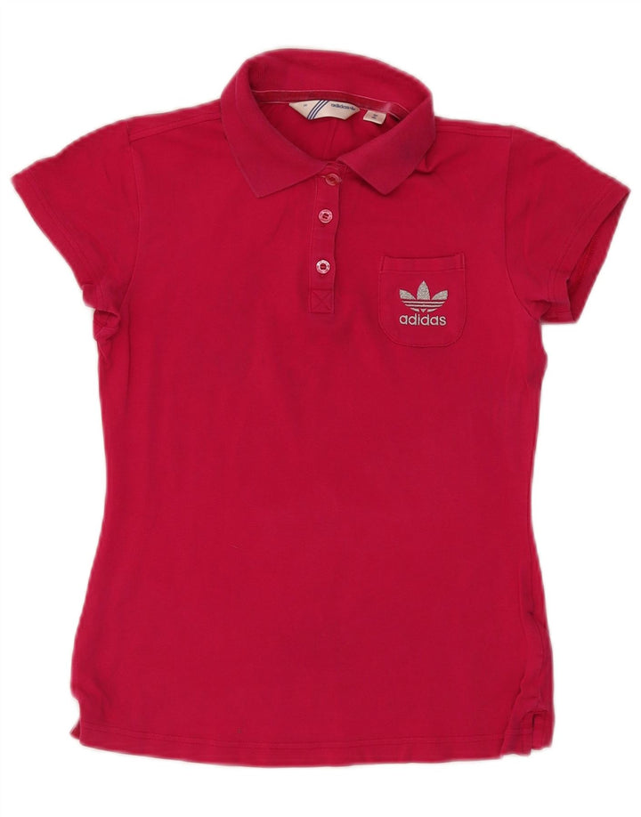 Adidas Dame poloshirt EU 36 Small Pink Bomuld