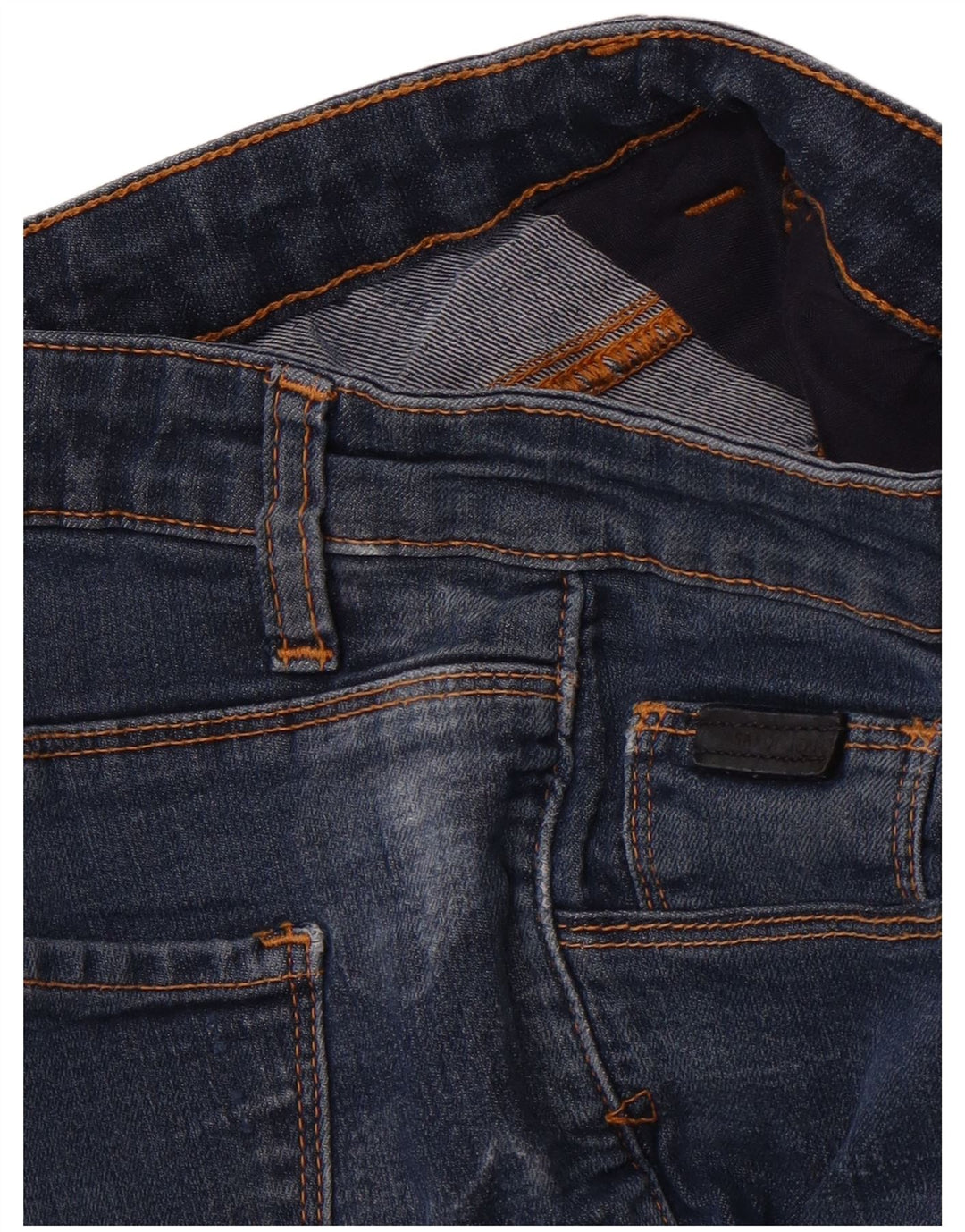TRUSSARDI Womens Slim Jeans W27 L30  Navy Blue Floral