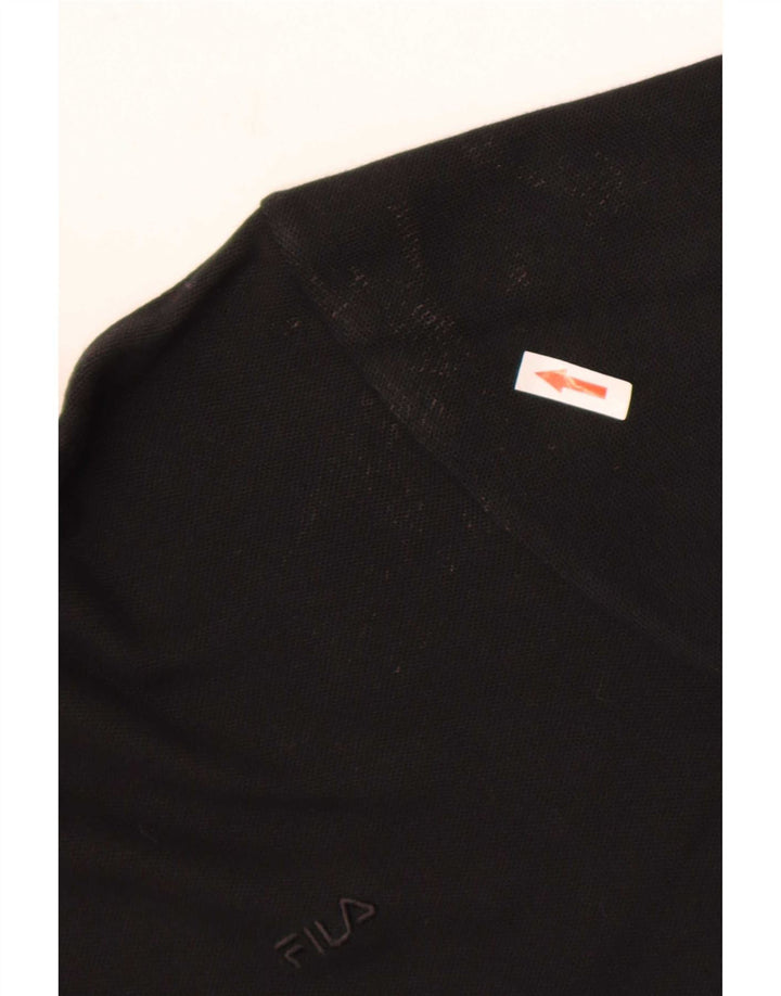 Fila Herre T-Shirt Top Stor Sort Bomuld