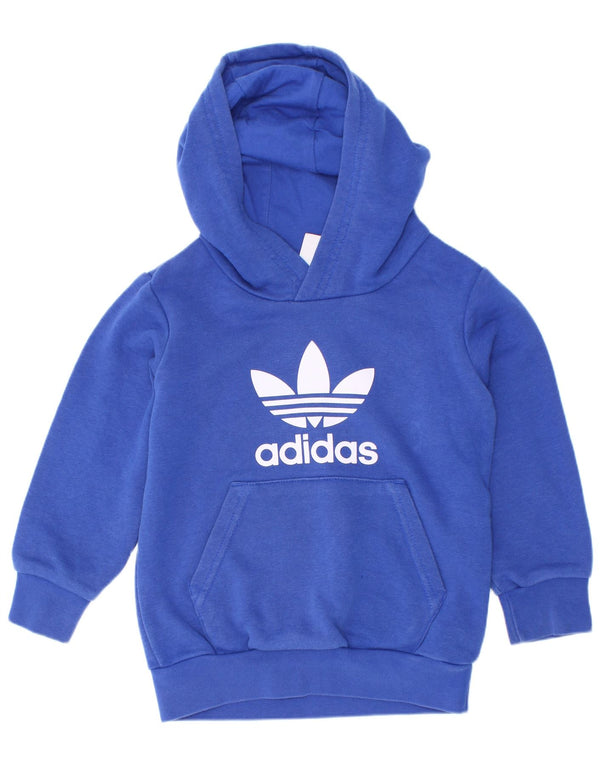Adidas drenge grafisk hættetrøje 2-3 år blå bomuld