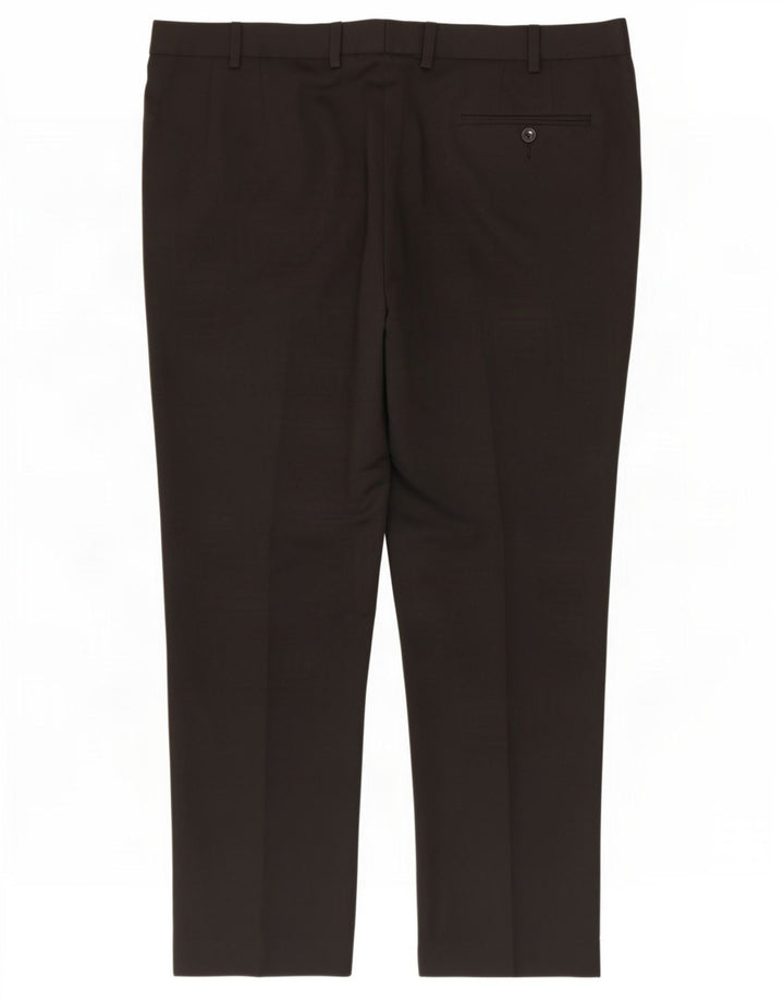 Marks & Spencer Herre Regular Fit Suit Bukser W40 L29 Sort Polyester