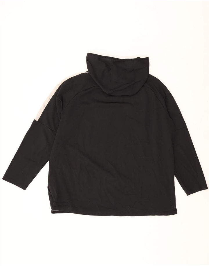 Nike Herre Dri Fit Hoodie Jumper 2XL Sort Colourblock Polyester