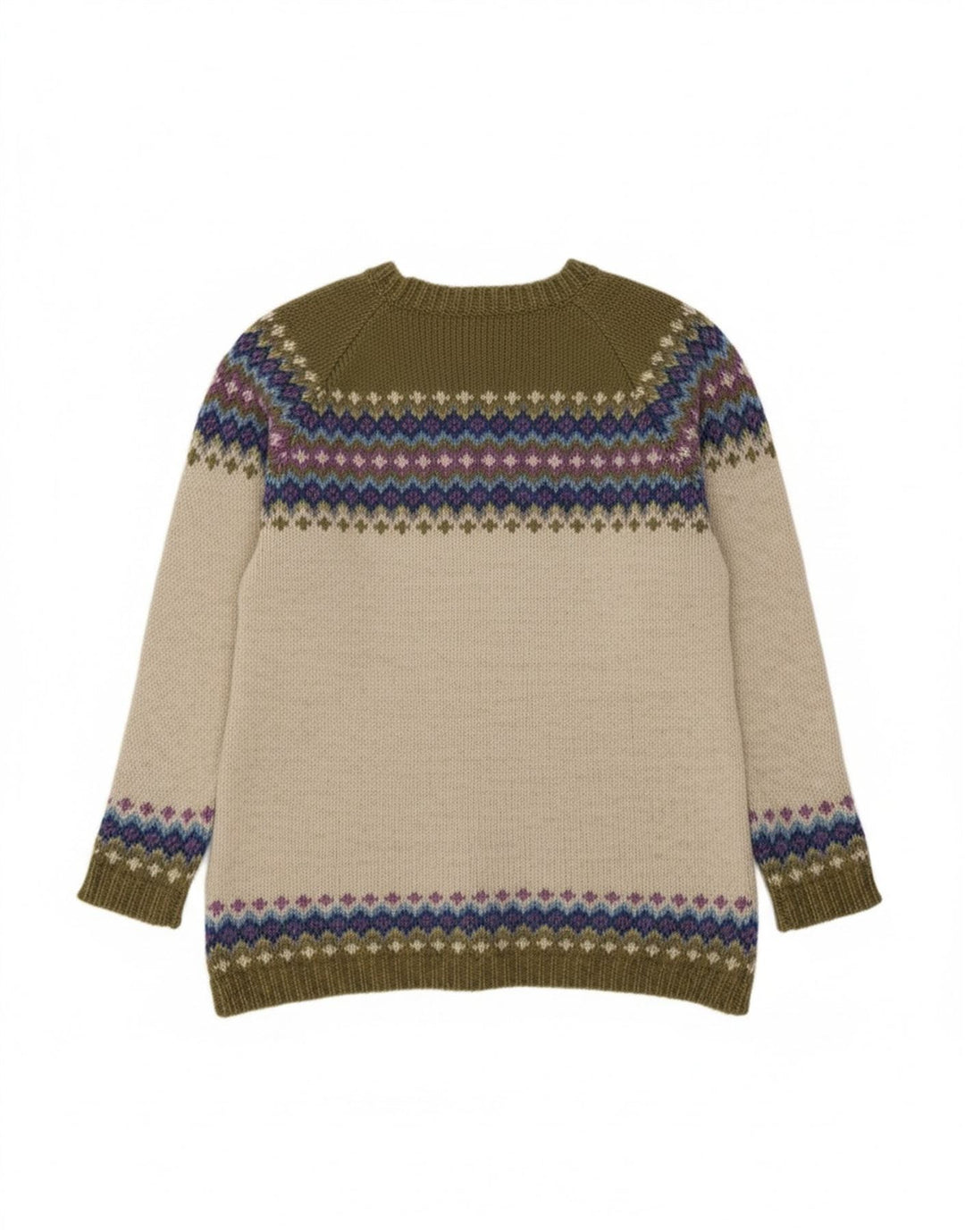 Pachamama Dame Boat Neck Jumper Sweater UK 16 Stor Flerfarvet
