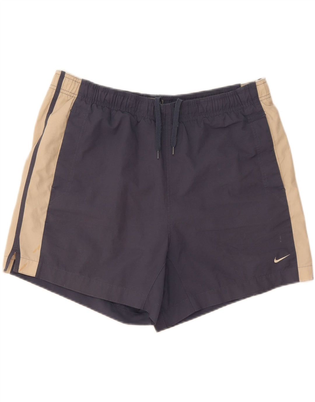 Nike badeshorts til mænd store marineblå farveblok polyester
