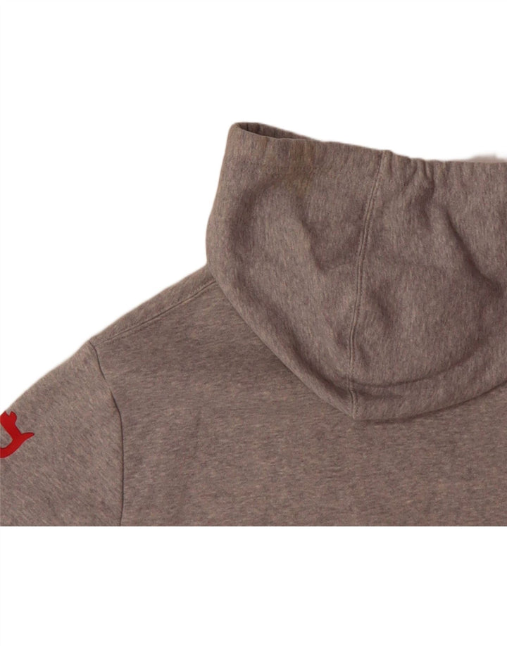 DC Mens Graphic Hoodie Jumper Medium Grey Cotton