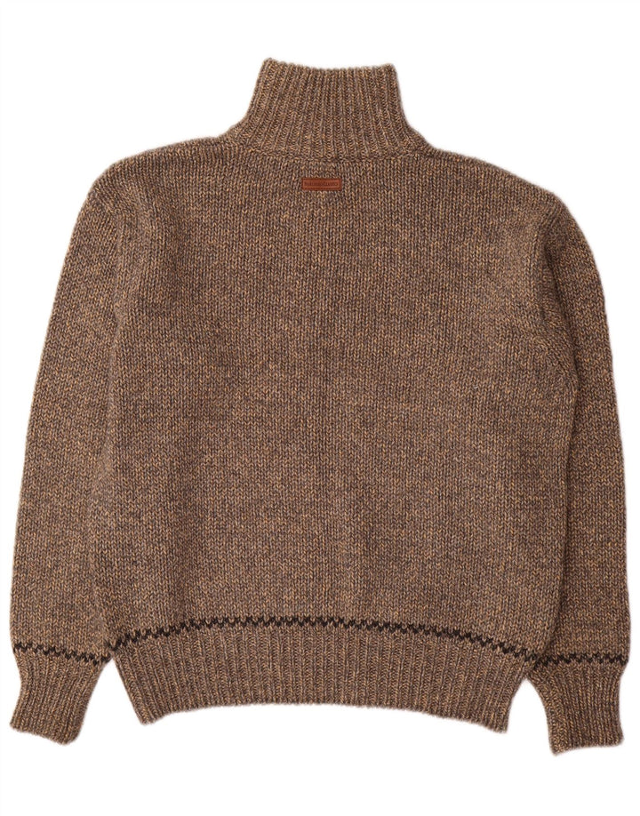 Marlboro Classics Herre Zip Neck Jumper Sweater Medium Grå Uld