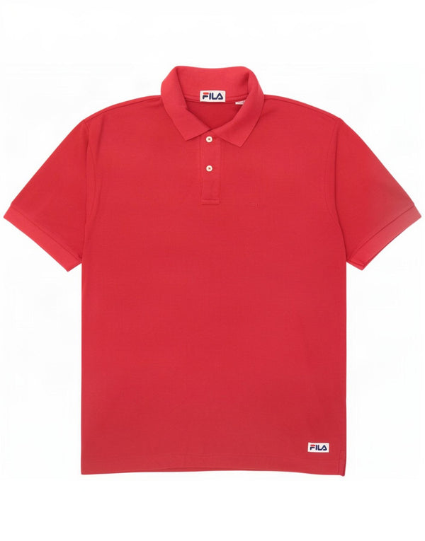 Fila Poloskjorte til mænd Medium Pink Bomuld