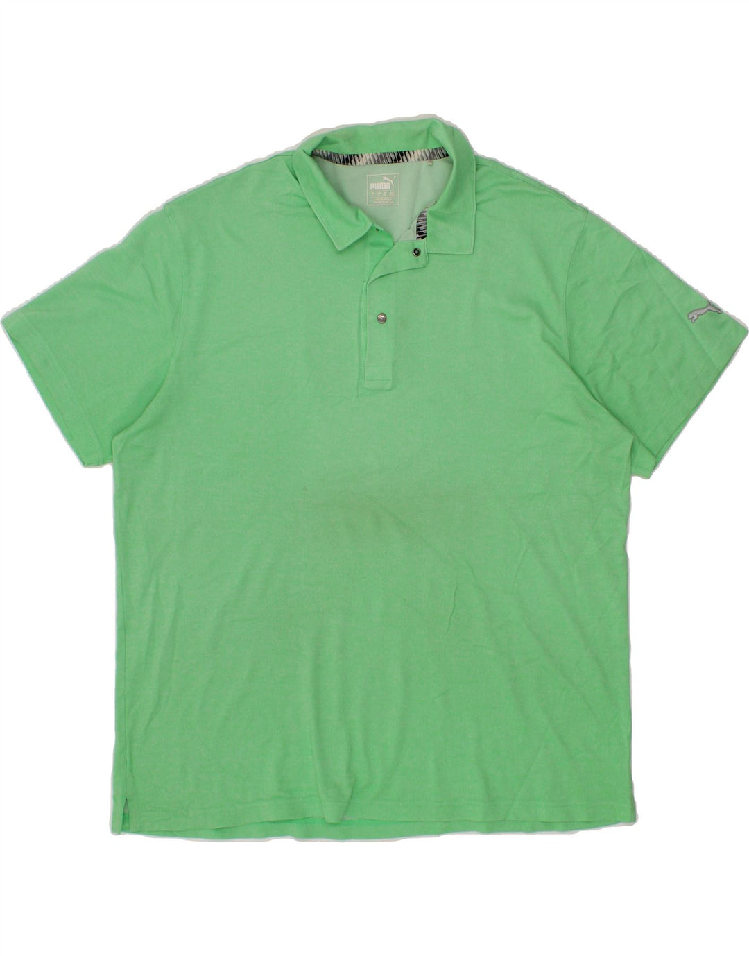 PUMA Mens Polo Shirt XL Green Vintage Puma and Second-Hand Puma from Messina Hembry 