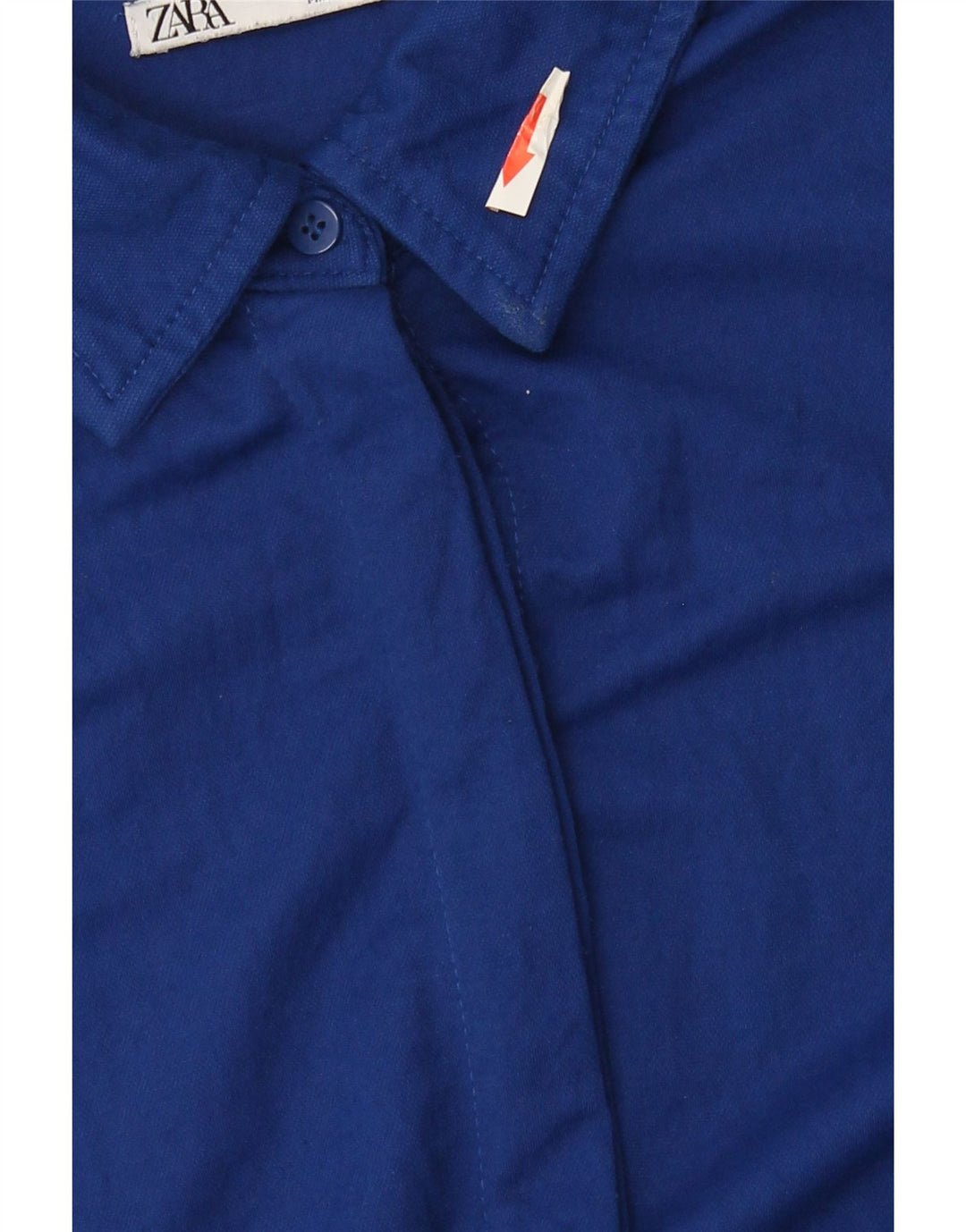 Zara skjortekjole til kvinder UK 14 Medium Blue