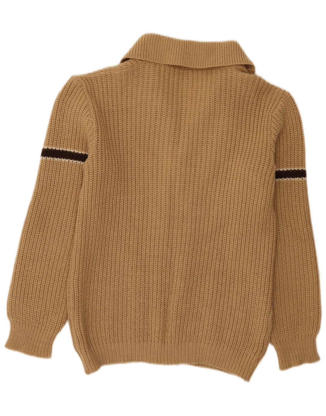 Vintage herre cardigan sweater lille beige farveblok