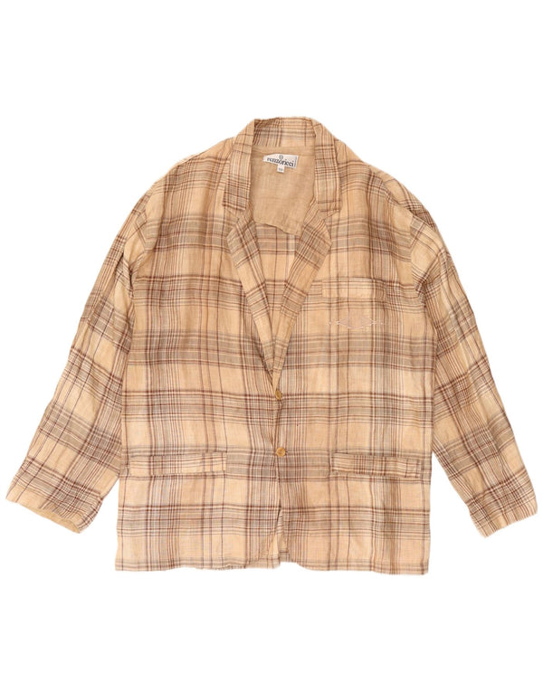 Vintage herre 3-knaps blazerjakke IT 52 XL Beige ternet