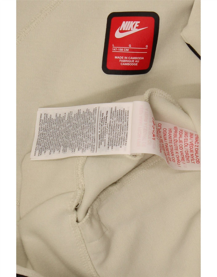 NIKE hættetrøje med lynlås til drenge 12-13 år Stor hvid bomuld