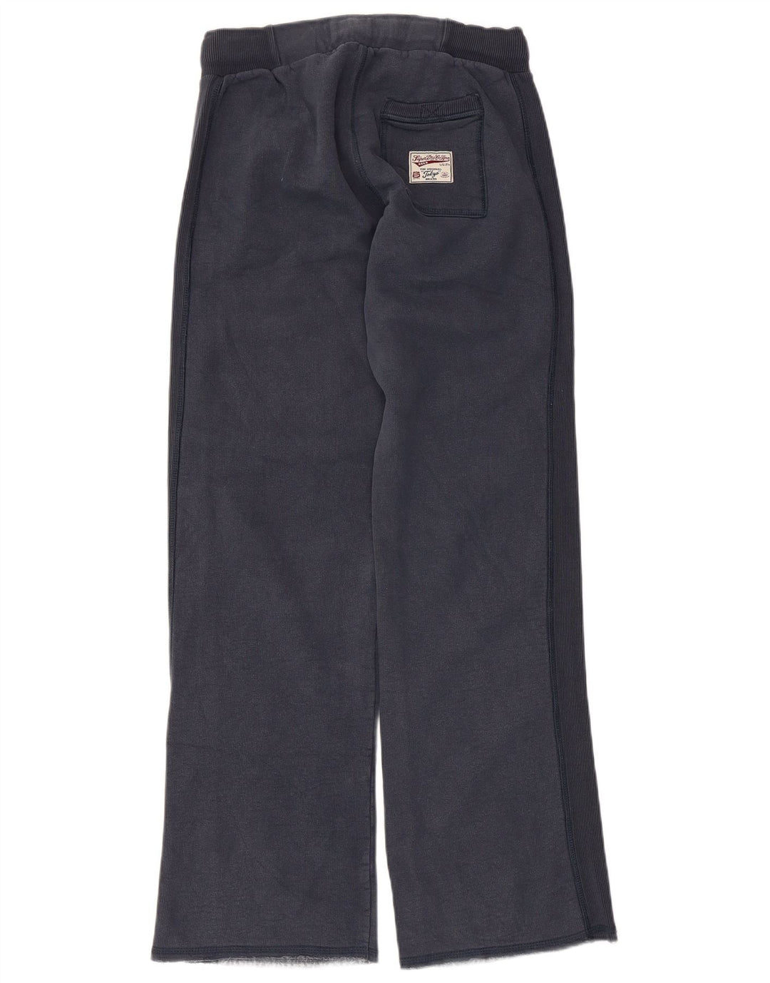 Superdry træningsdragtsbukser til kvinder UK 10 Små marineblå bomuld