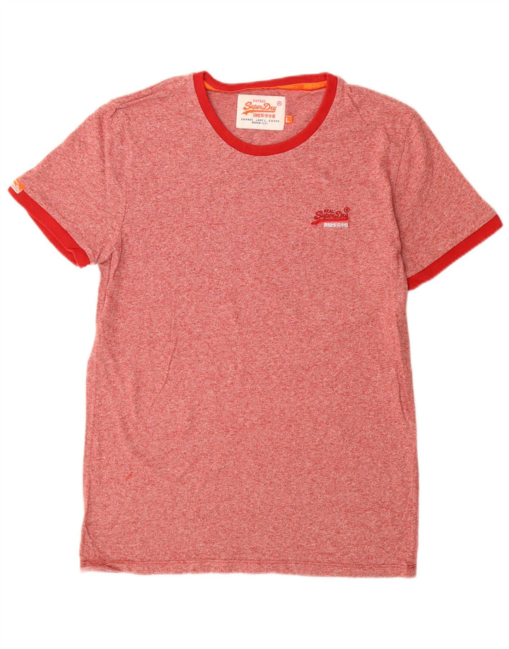 Superdry Grafisk T-shirt top til mænd, stor rød flækket