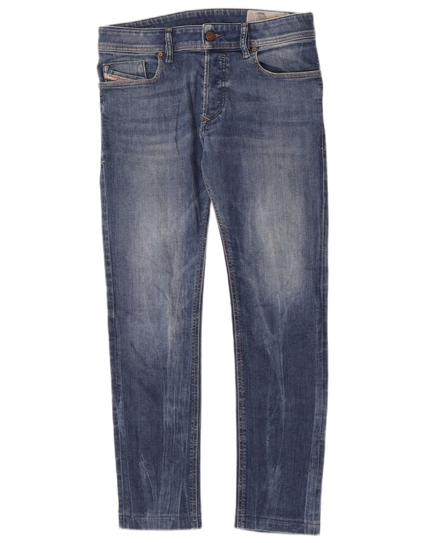 Diesel Herre Sleenker Slim Skinny Jeans W30 L28 Blå Bomuld