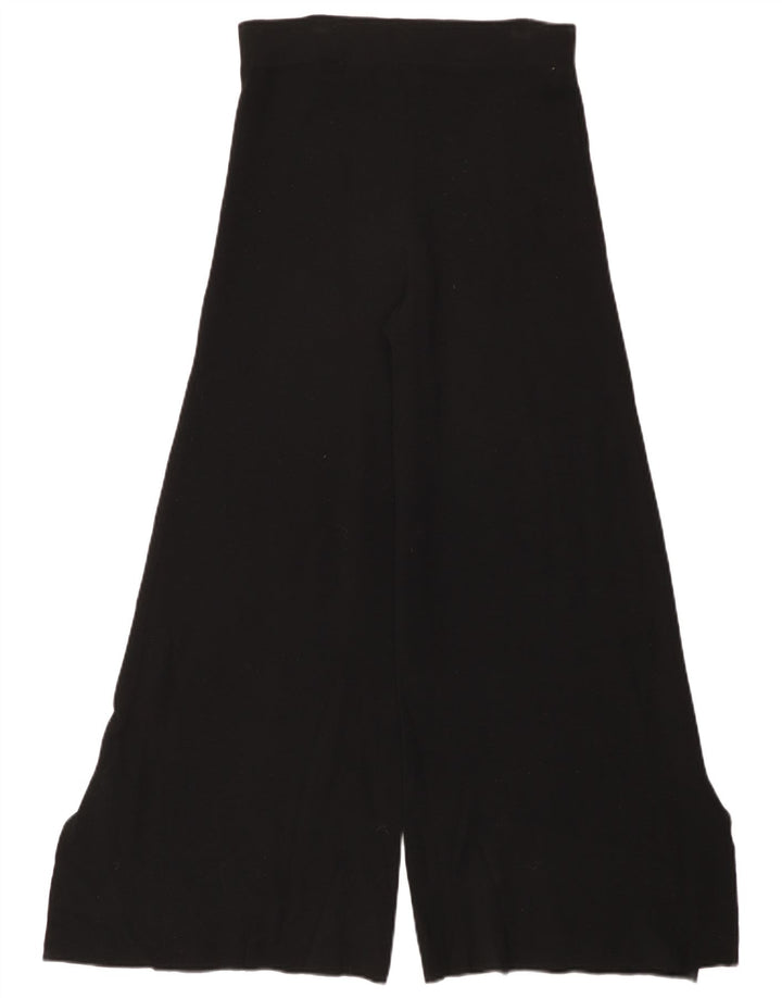 Zara Dame Flare Casual Bukser Medium W28 L29 Sort Viscose