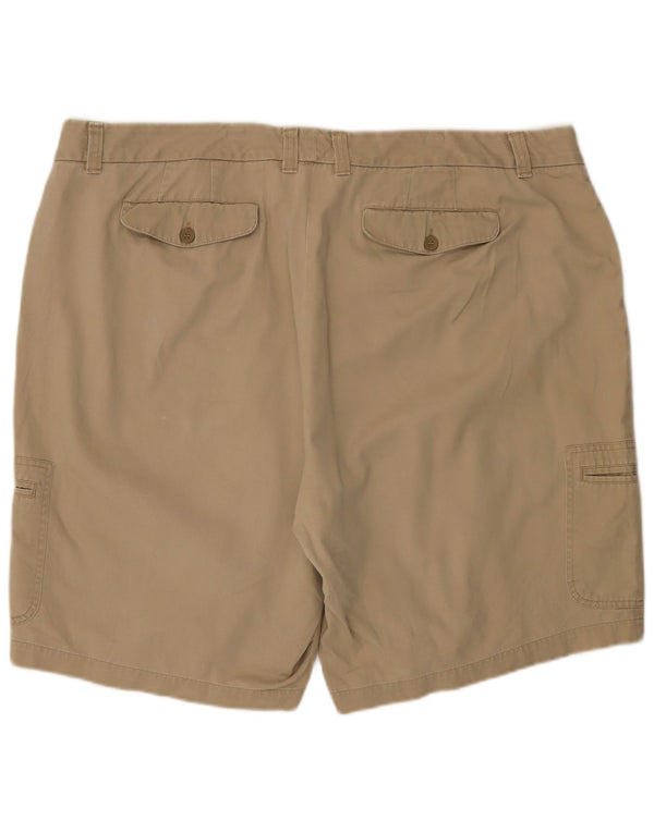 DOCKERS Dame Cargo Shorts US 24 4XL W48 Beige Bomuld
