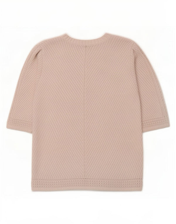 Marks & Spencer Dame Boat Neck Jumper Sweater UK 20 2XL Hvid