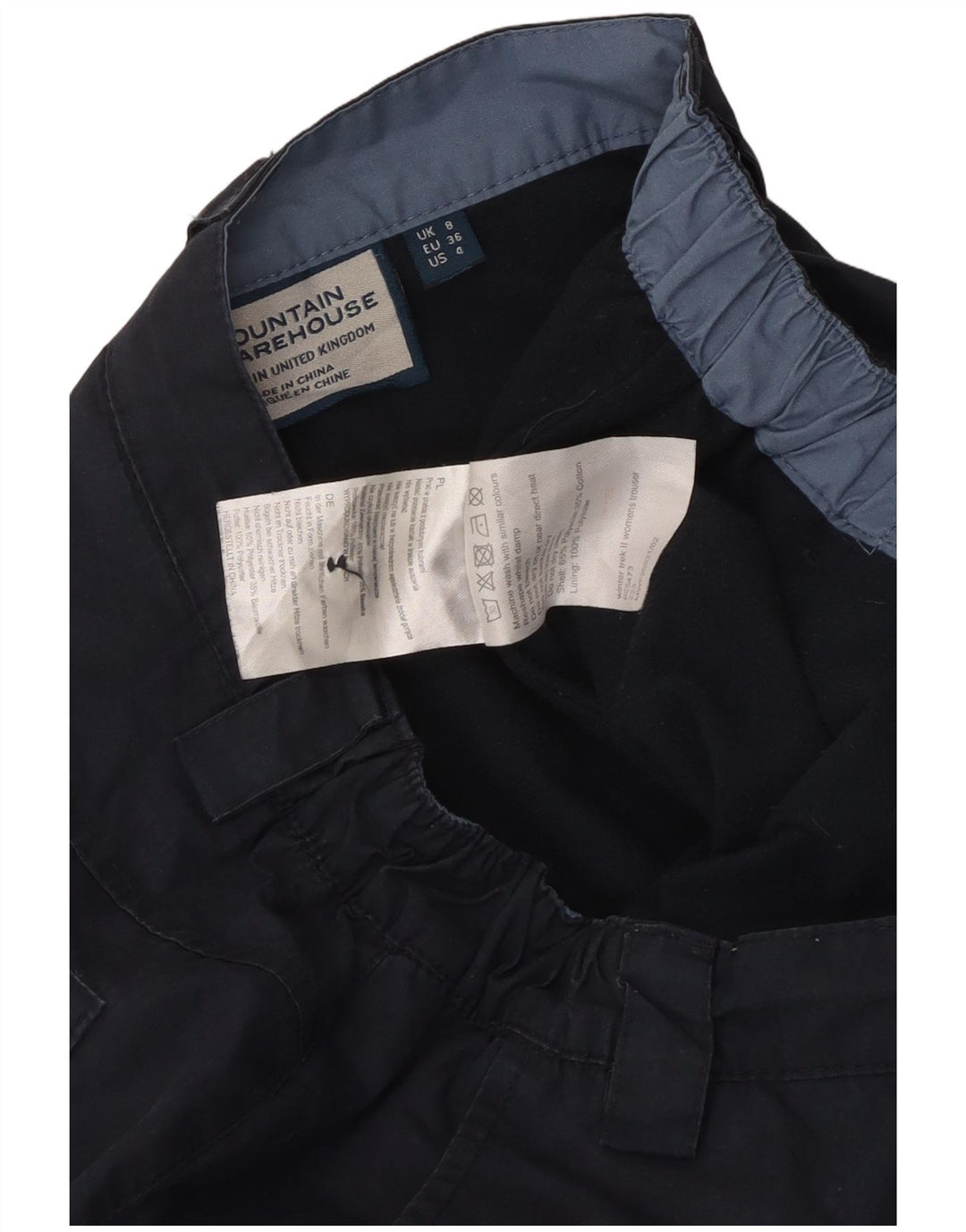 Mountain Warehouse Dame Cargo Trousers UK 8 Small W28 L31 Navy Blue