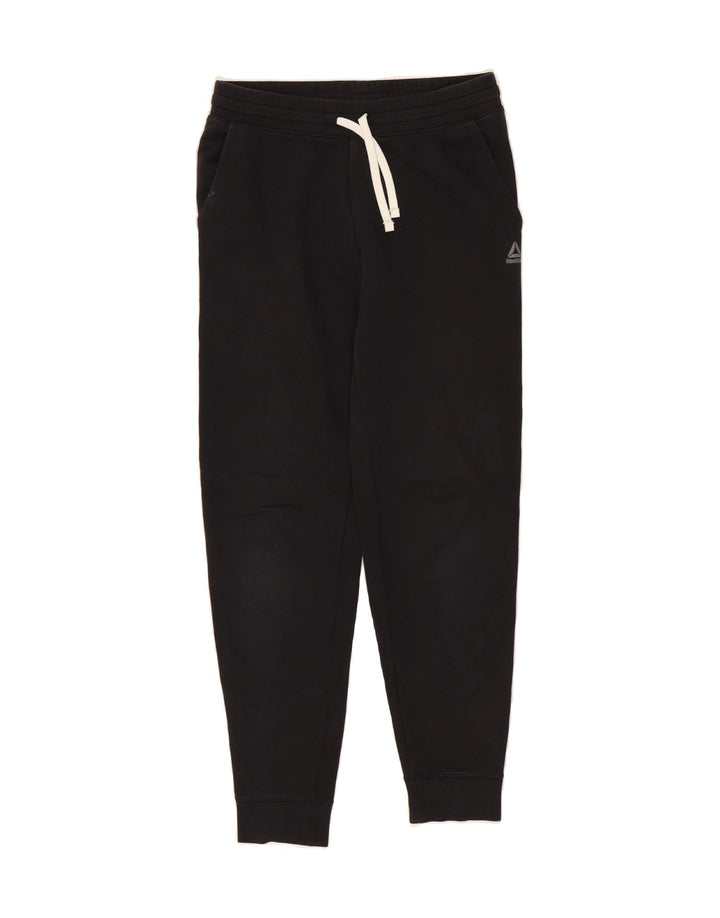 REEBOK Womens Tracksuit Trousers Joggers UK 12 Medium  Black Vintage Reebok and Second-Hand Reebok from Messina Hembry 