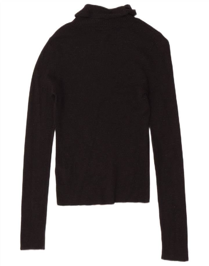 Miss Selfridge Dame Top Langærmet UK 10 Small Black Viscose