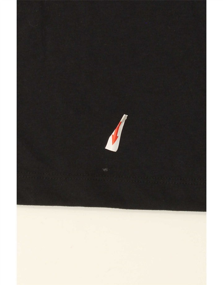 Nike Herre Dri Fit Grafisk T-Shirt Top Medium Sort Polyester