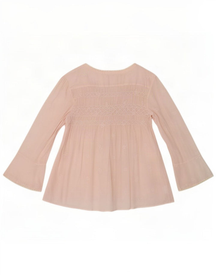 Odd Molly Dame Langærmet Front Tie Se Through Top UK 12 Medium Pink