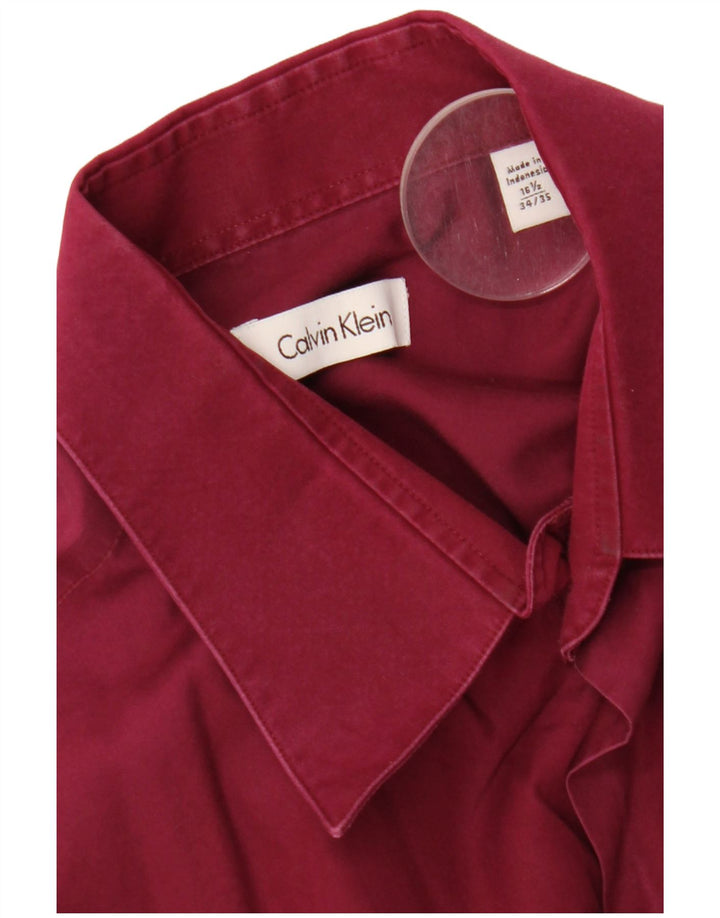 Calvin Klein Herreskjorte str. 16 1/2 Large Burgundy