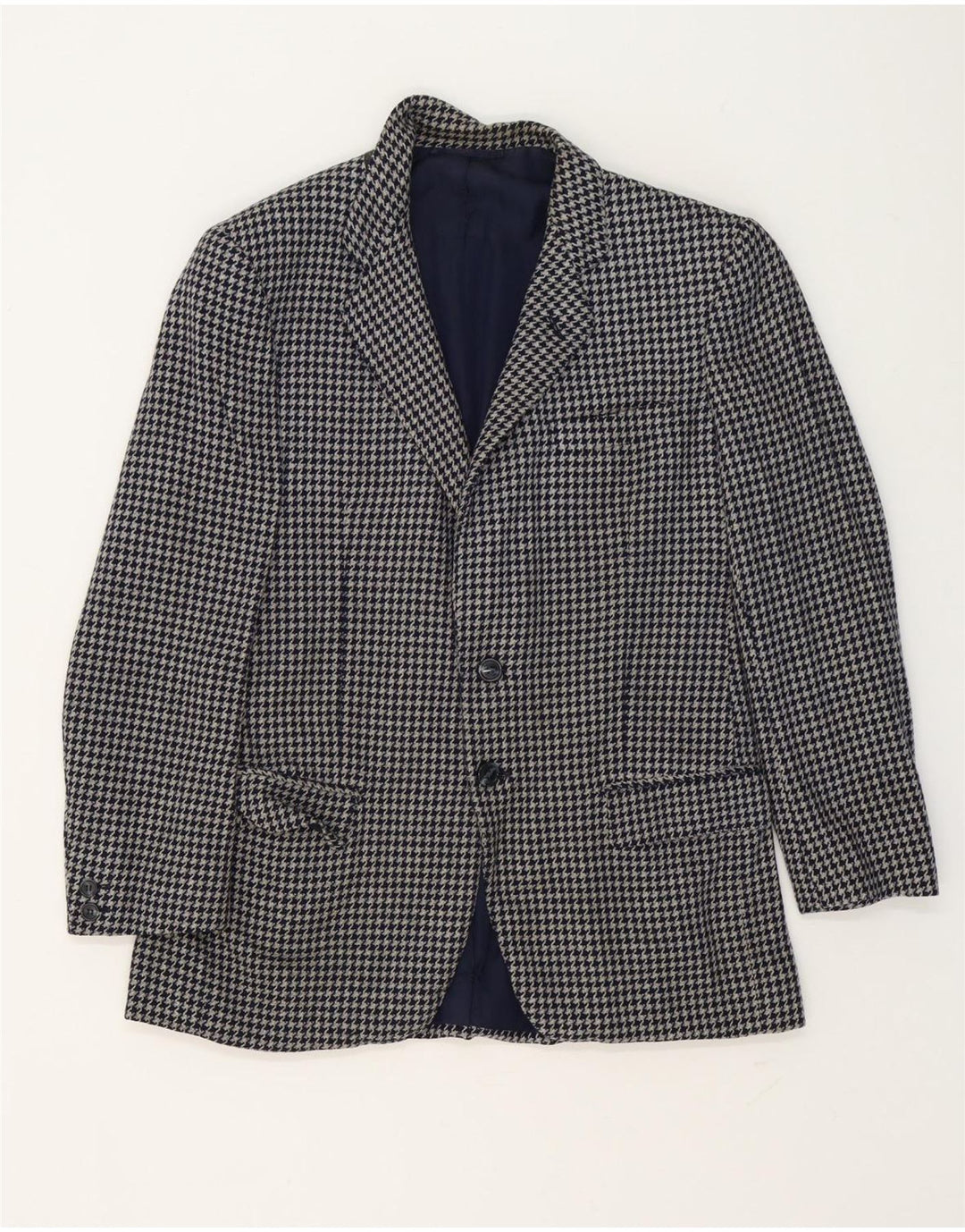 W.Bill London Herre 2-knaps blazerjakke IT 48 Medium Grey Houndstooth
