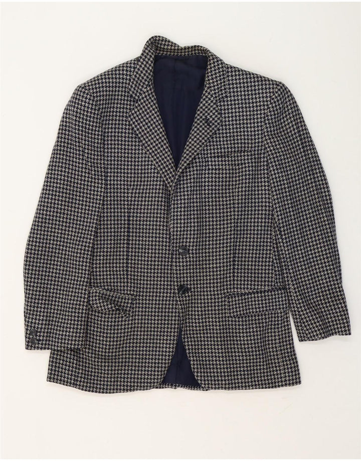W.Bill London Herre 2-knaps blazerjakke IT 48 Medium Grey Houndstooth