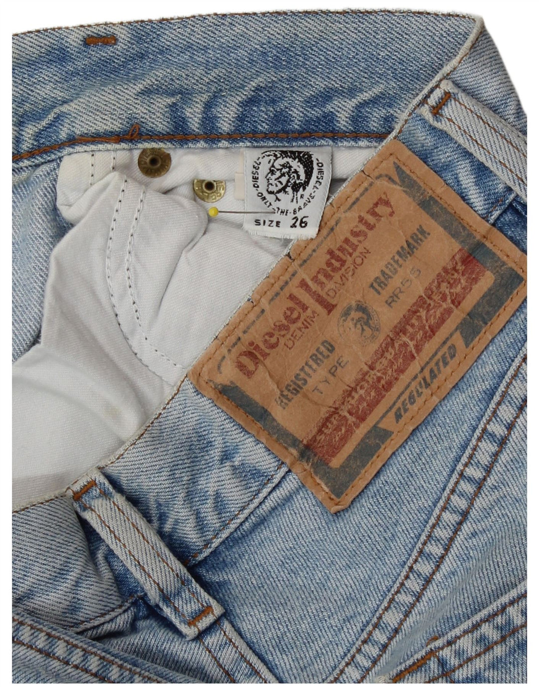 Diesel Dame Straight Jeans W26 L31 Blå