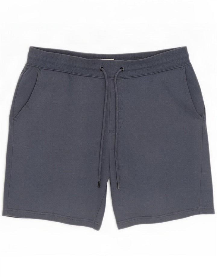 Marks & Spencer Sportsshorts til mænd Large Blue Cotton