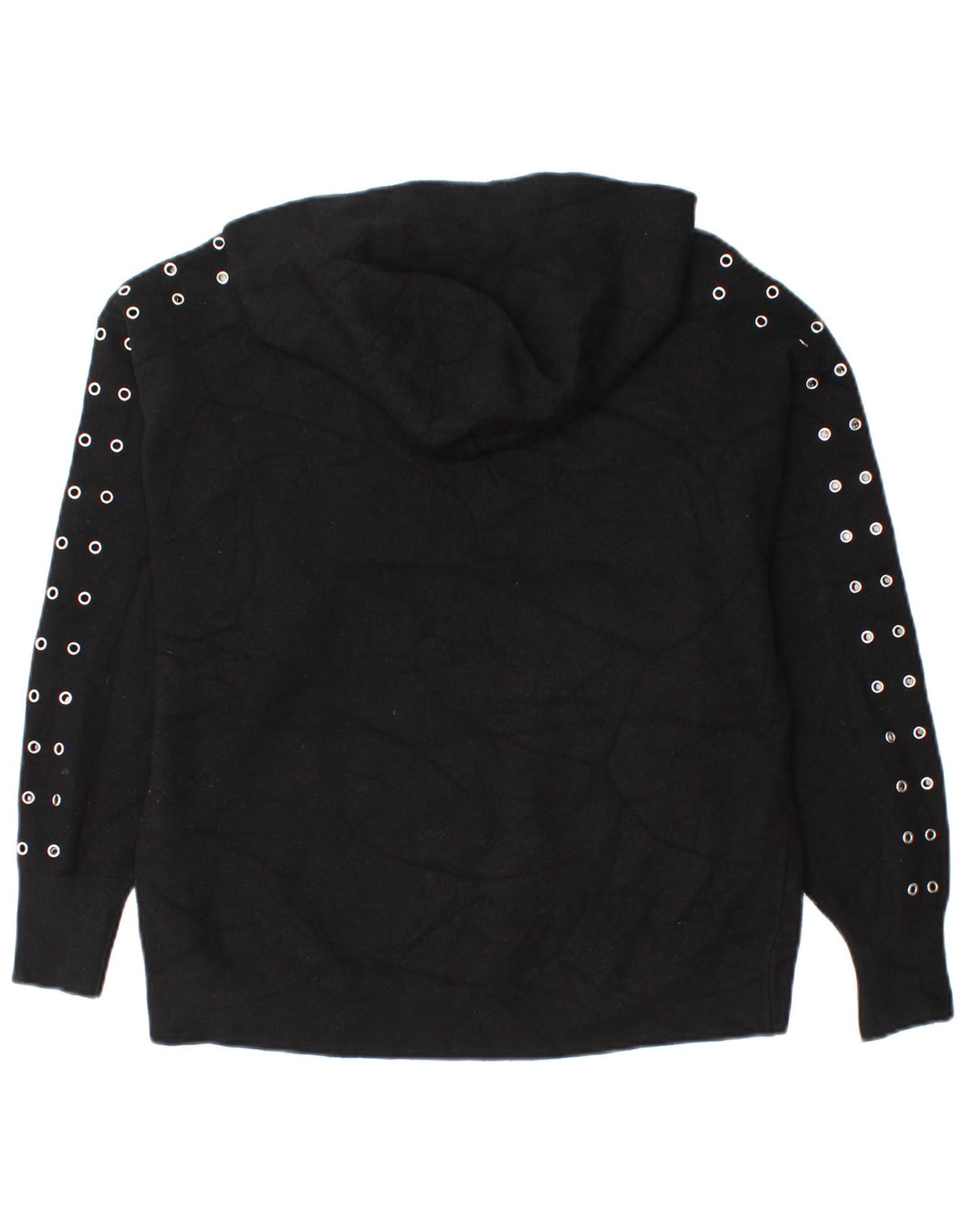Zara Dame Oversized Jumper Sweater UK 10 Small Black Viscose